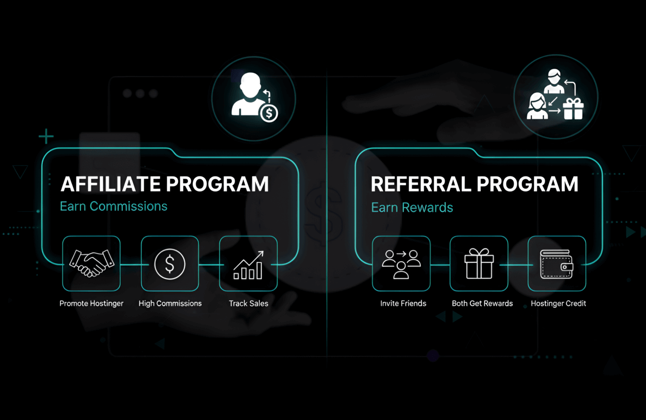 Hostinger Affiliate Program vs Referral Program: Full Comparison