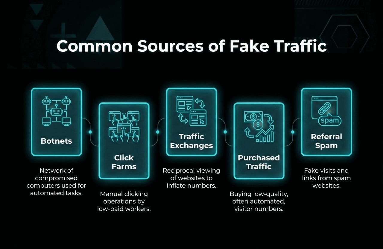 Common Sources of Fake Traffic