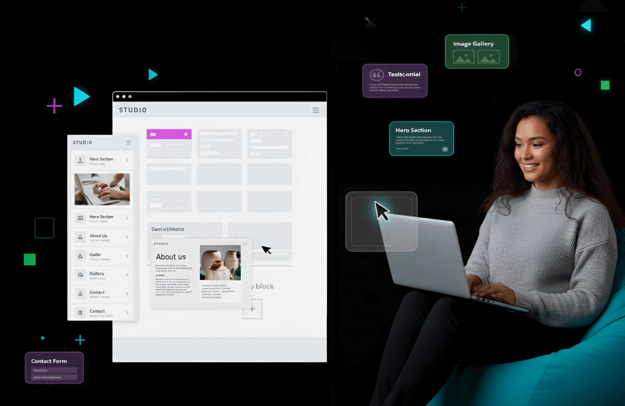 drag and drop page builder