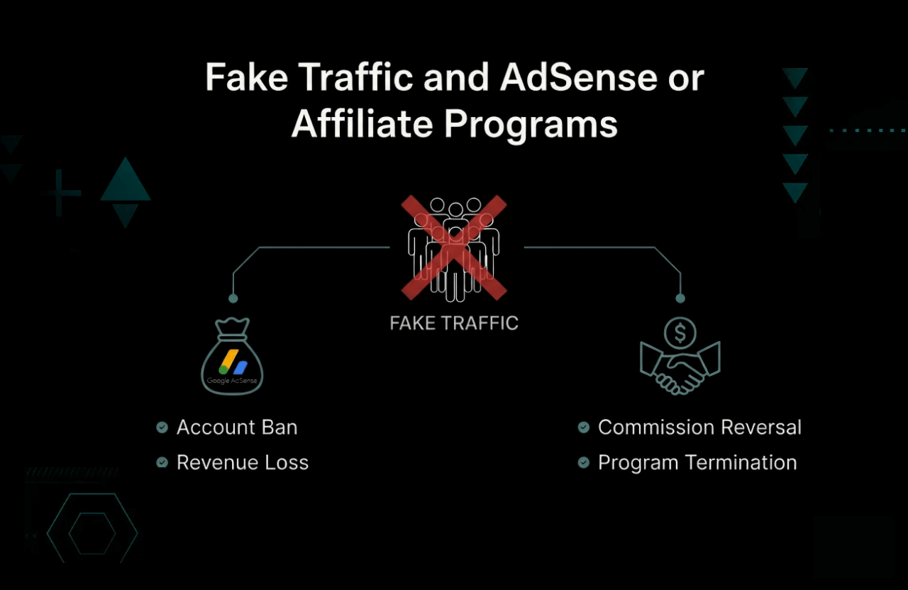 Fake Traffic and AdSense or Affiliate Programs
