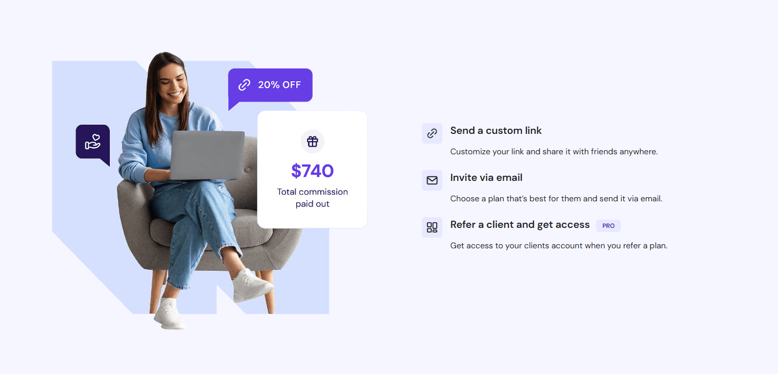 hostinger referral program screenshot