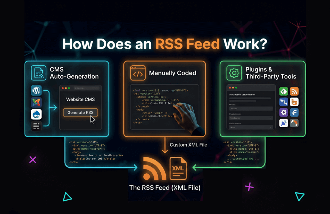 how does rss feed work