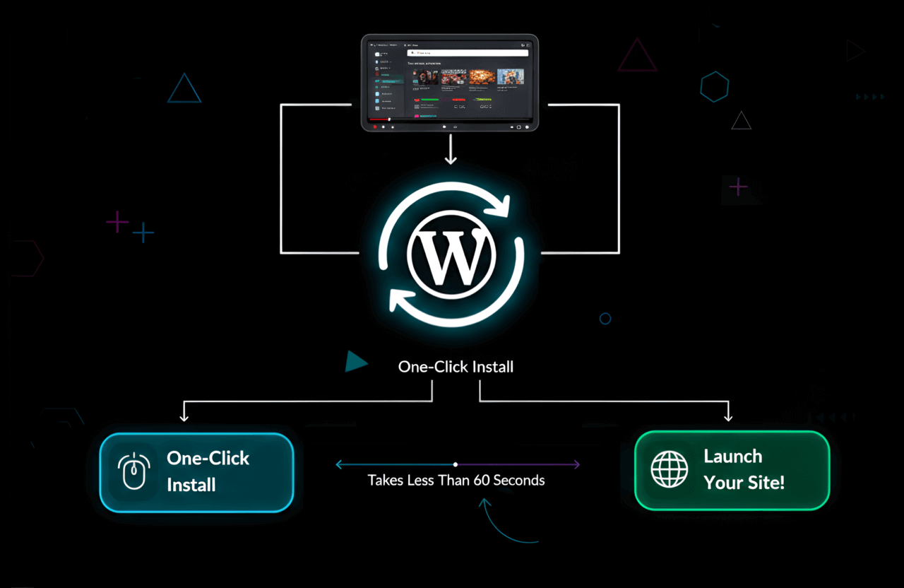 one click wordpress installation