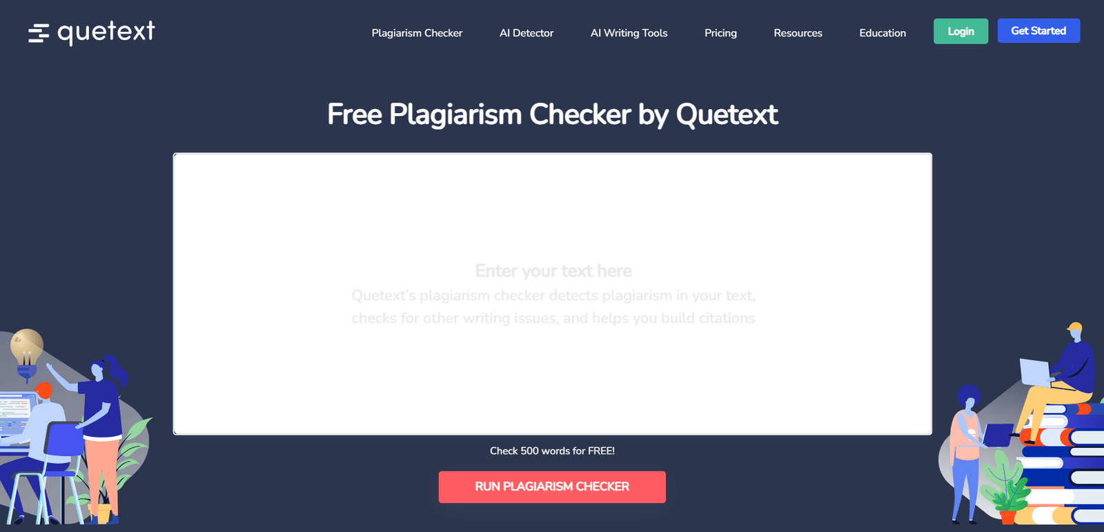 quetext screenshot plagiarism checker