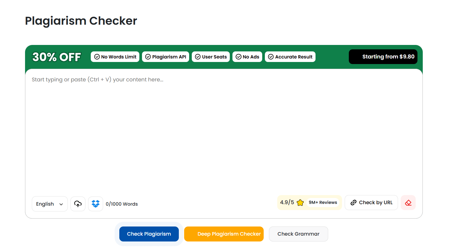 SmallSEOTools Plagiarism Checker
